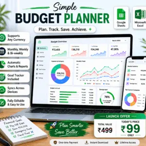 Smart Budget Planner for Google Sheets & Excel